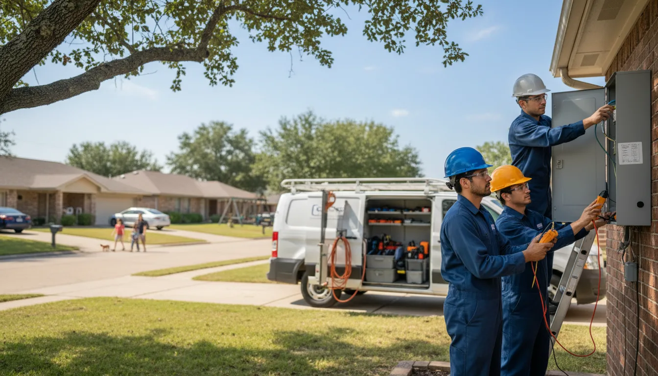 Certified electrician providing emergency electrical services in Midland, MD